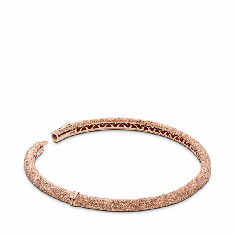 Pandora Australia Rose™ Matte Brilliance Bangle Bracelet | PGFKNE457